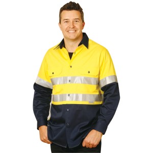 High Visibility Cool-Breeze Cotton Twill Safety Shirts